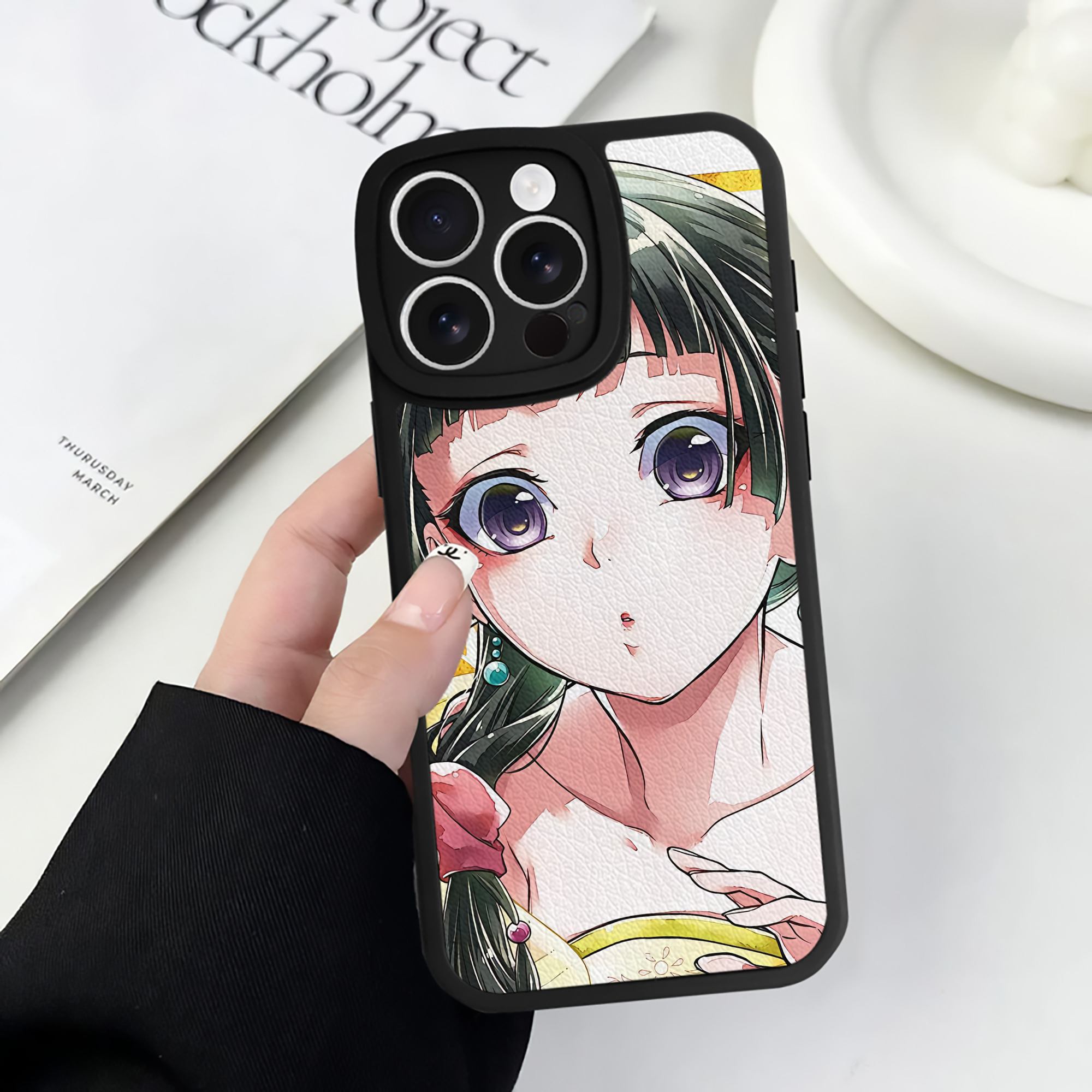 薬屋のひとりごと The Apothecary Diaries 【iPhone 16シリーズ対応】シリコンスマホケース（レザー調） 材質：シリコン